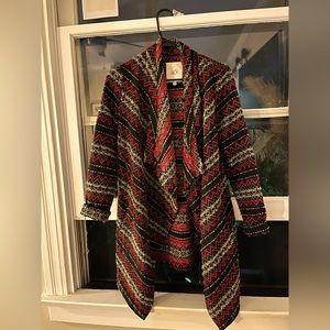Jack oversized chevron cardigan. Cute with leather leggings and boots. Size XS.